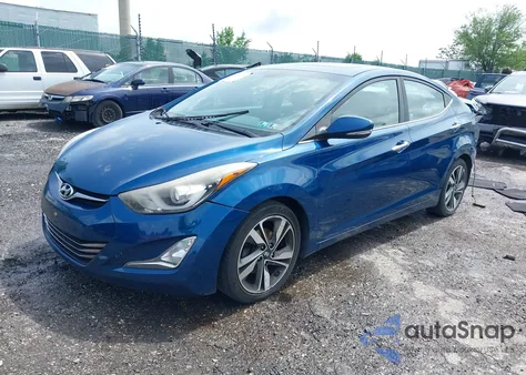 2015 Hyundai Elantra Limited from USA, damaged, VIN KMHDH4AE1FU373671